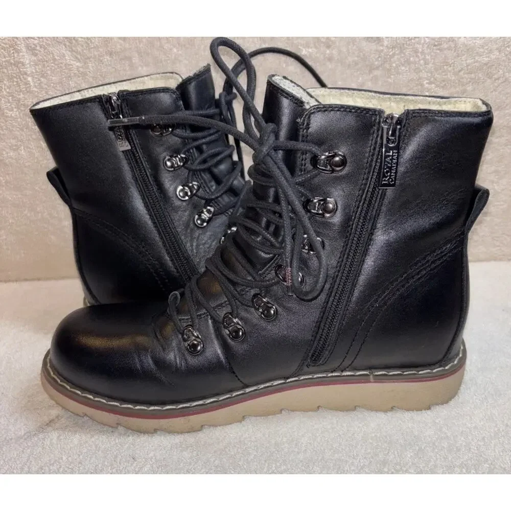 Royal Canadian Caplan Black Zip Boots Waterproof Men Size 8.5
